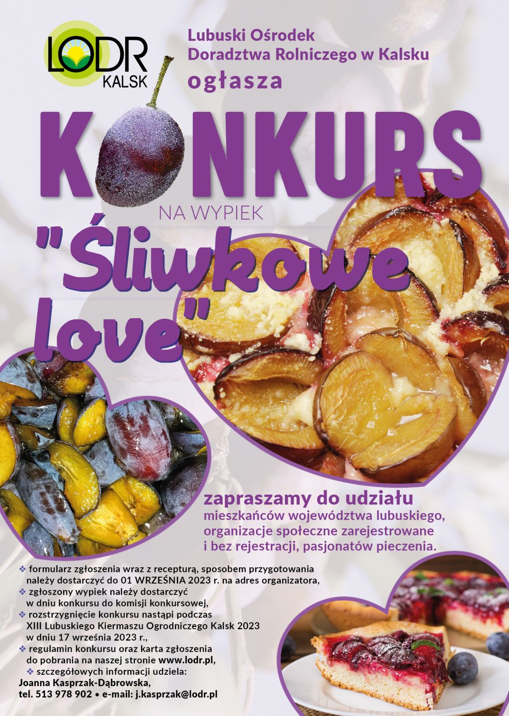 plakat KONKURS ŚLIWKOWE LOVE 01