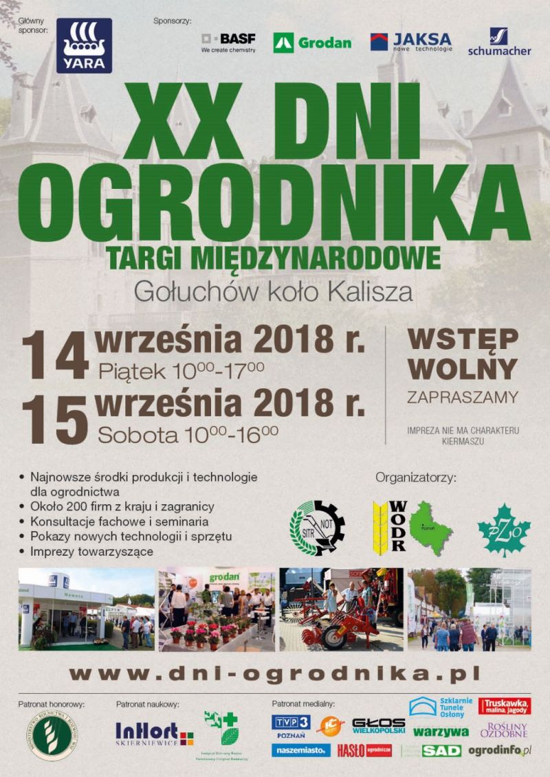 Plakat dni ogrodnika