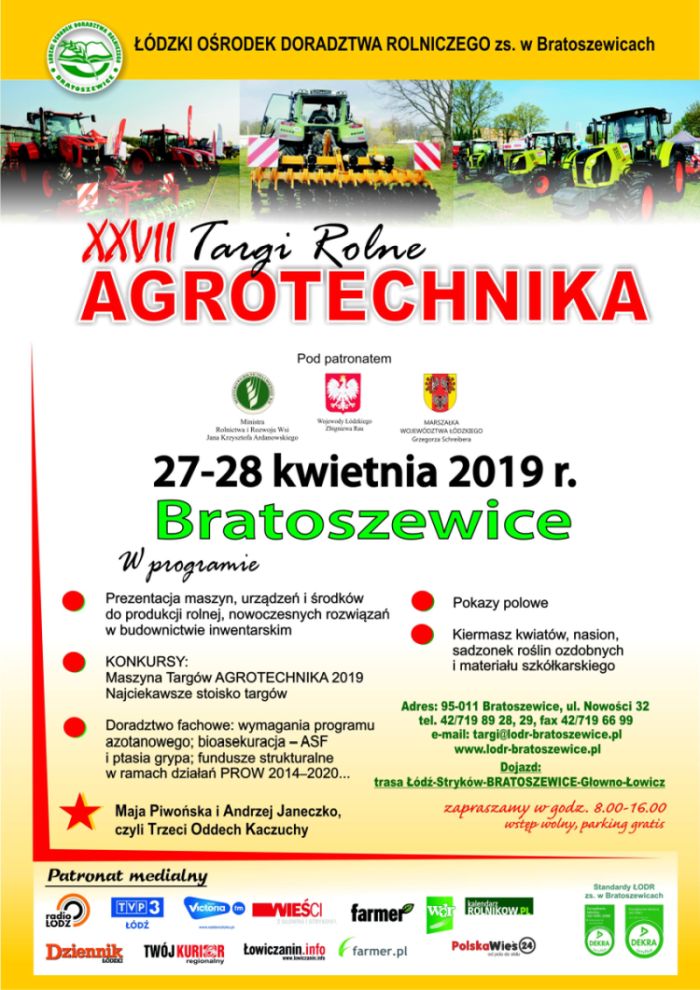 PLAKAT AGROTECHNIKA 2019