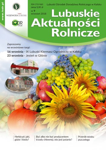 2018 09 Lubuskie Aktualnosci Rolnicze