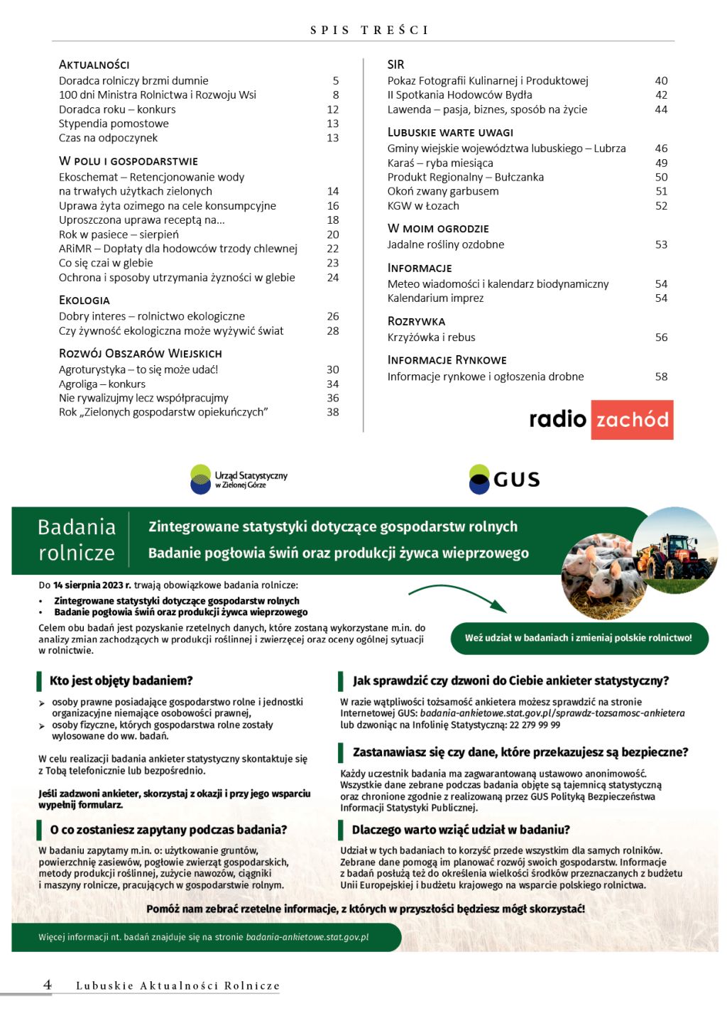spis treści